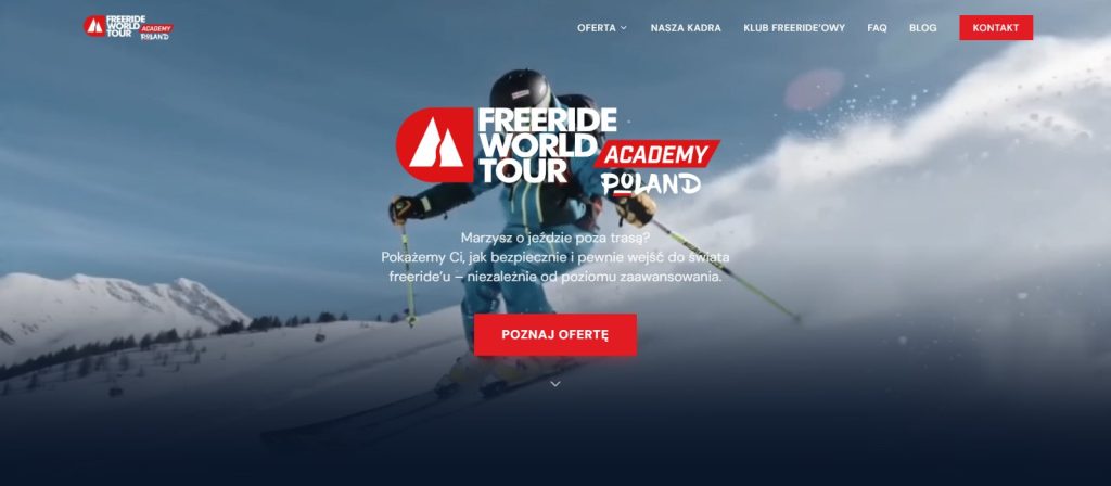 fwtacademy.pl: strona FWT Academy Poland na tym samym motywie