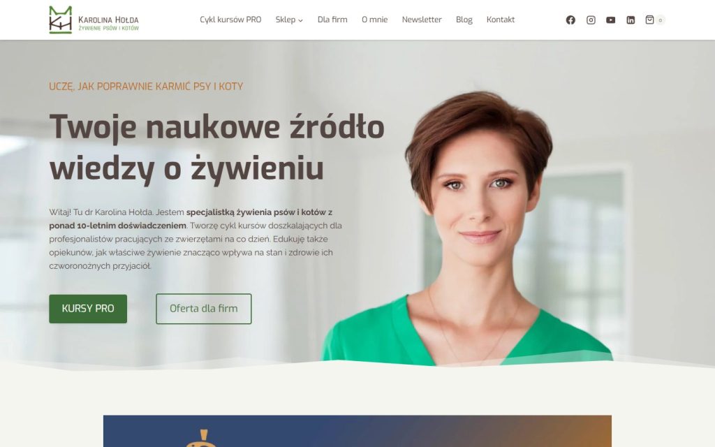 karolinaholda.com: strona główna