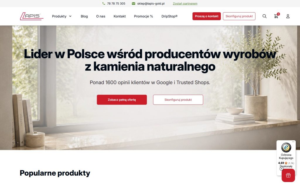 lapis-gold.pl: strona główna sklepu