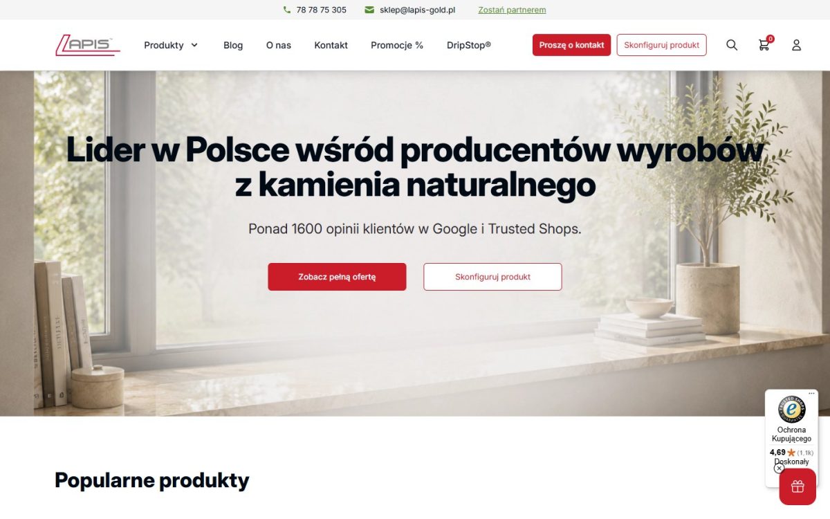 lapis-gold.pl: strona główna sklepu