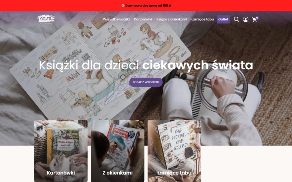 wydawnictwosam.pl: strona główna sklepu